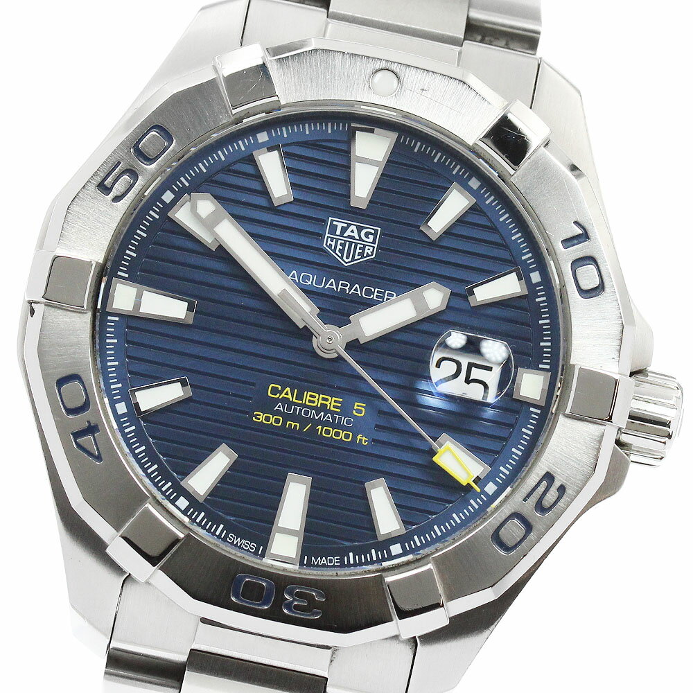 タグホイヤー TAG HEUER WAY2012 アクアレーサー キャリバー5 自動巻き メンズ 保証書付き_950540【中古】