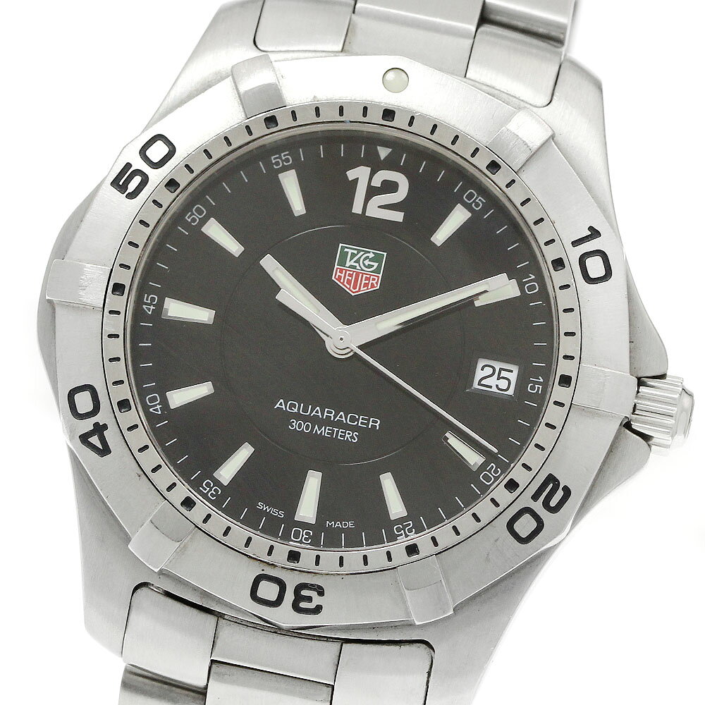 タグホイヤー TAG HEUER WAF1110.BA0800 アクアレーサー デイト クォーツ メンズ _951201【中古】