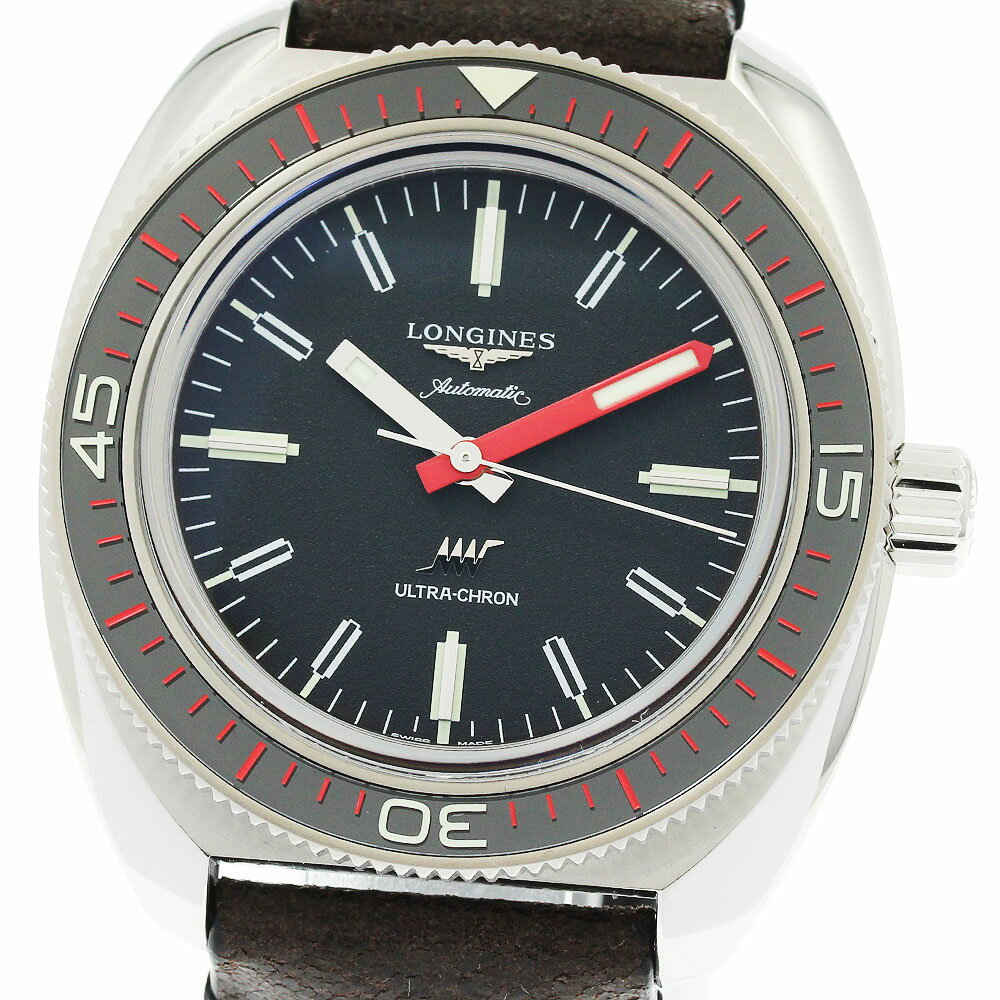ロンジン LONGINES L2.836.4 ウルトラクロン 自動巻き メンズ 極美品 箱・保証書付き_952032【中古】