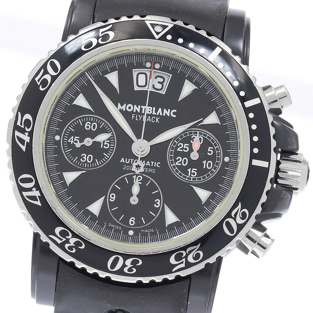 樂天商城 - モンブラン MONTBLANC 7044 マイスターシュティック クロノグラフ 自動巻き メンズ _952098【中古】