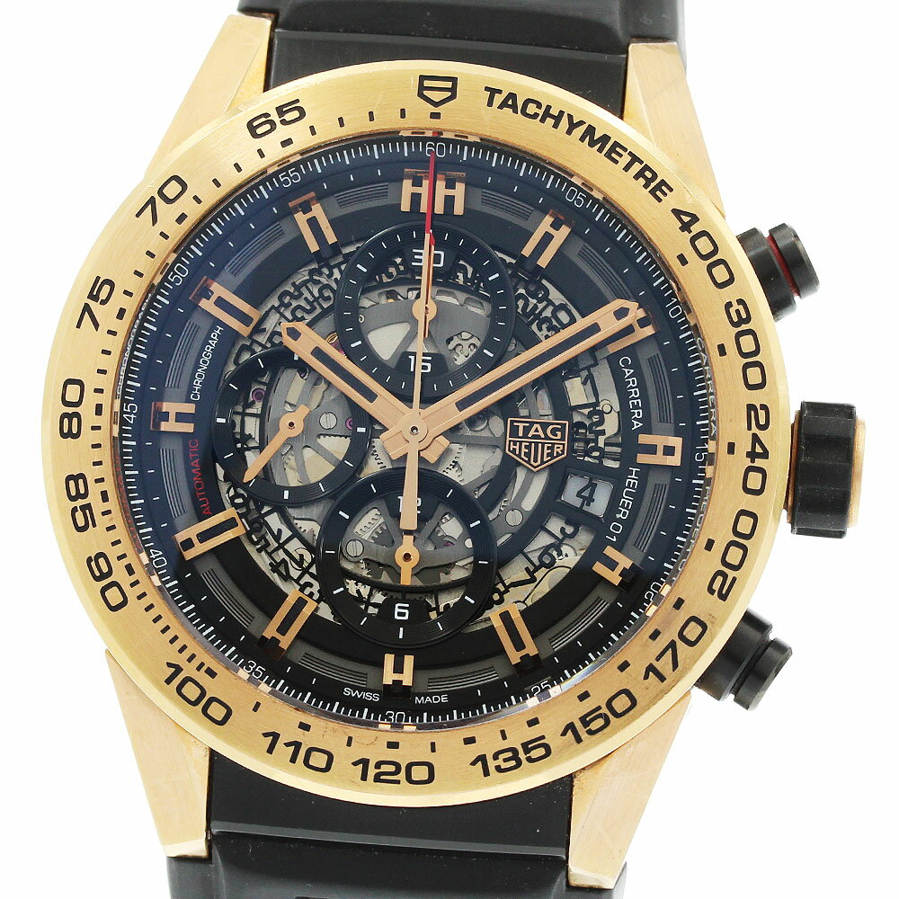 Other - タグホイヤー TAG HEUER CAR2A5B カレラ キャリバー ホイヤー01 K18PG クロノグラフ 自動巻き メンズ 箱・保証書付き_952109【中古】