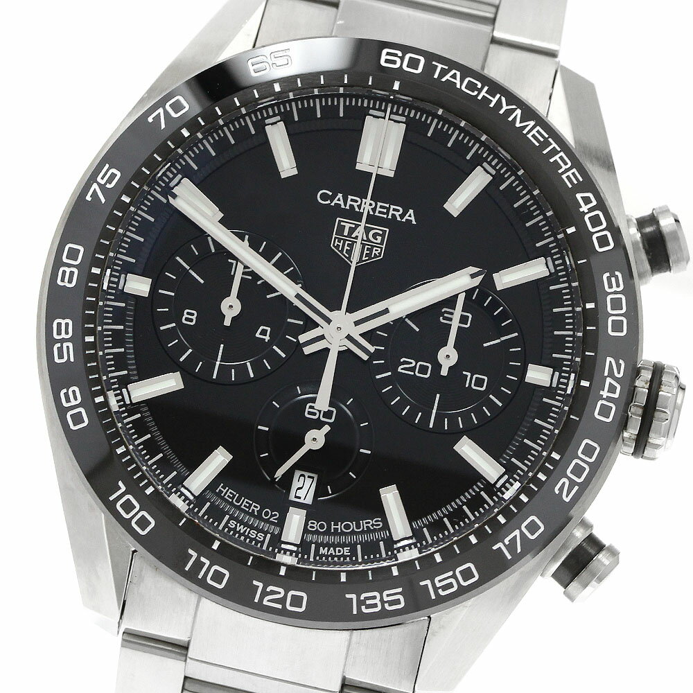 タグホイヤー TAG HEUER CBN2A1B.BA0643 カレラ スポーツ キャリバー ホイヤー02 クロノグラフ 自動巻き メンズ 箱・保証書付き_952362【中古】
