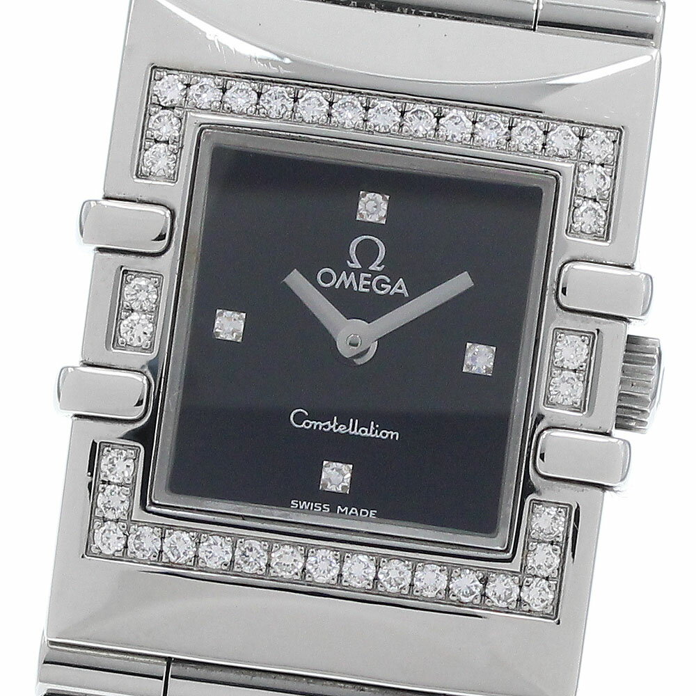 樂天商城 - オメガ OMEGA 1528.46 コンステレーション カレ クアドラ 4P ダイヤベゼル クォーツ レディース _952687【中古】