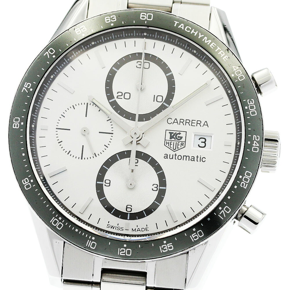 タグホイヤー TAG HEUER CV2011 カレラ デイト クロノグラフ 自動巻き メンズ _939855【中古】