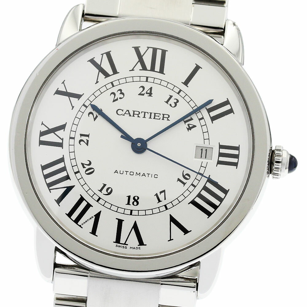Rakuten - カルティエ CARTIER W6701011 ロンドソロ ドゥ カルティエXL デイト 自動巻き メンズ 保証書付き_941994【中古】