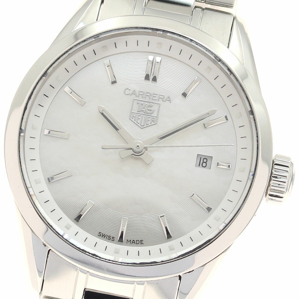 タグホイヤー TAG HEUER WV1415 カレラ デイト クォーツ レディース 良品 _944352【中古】