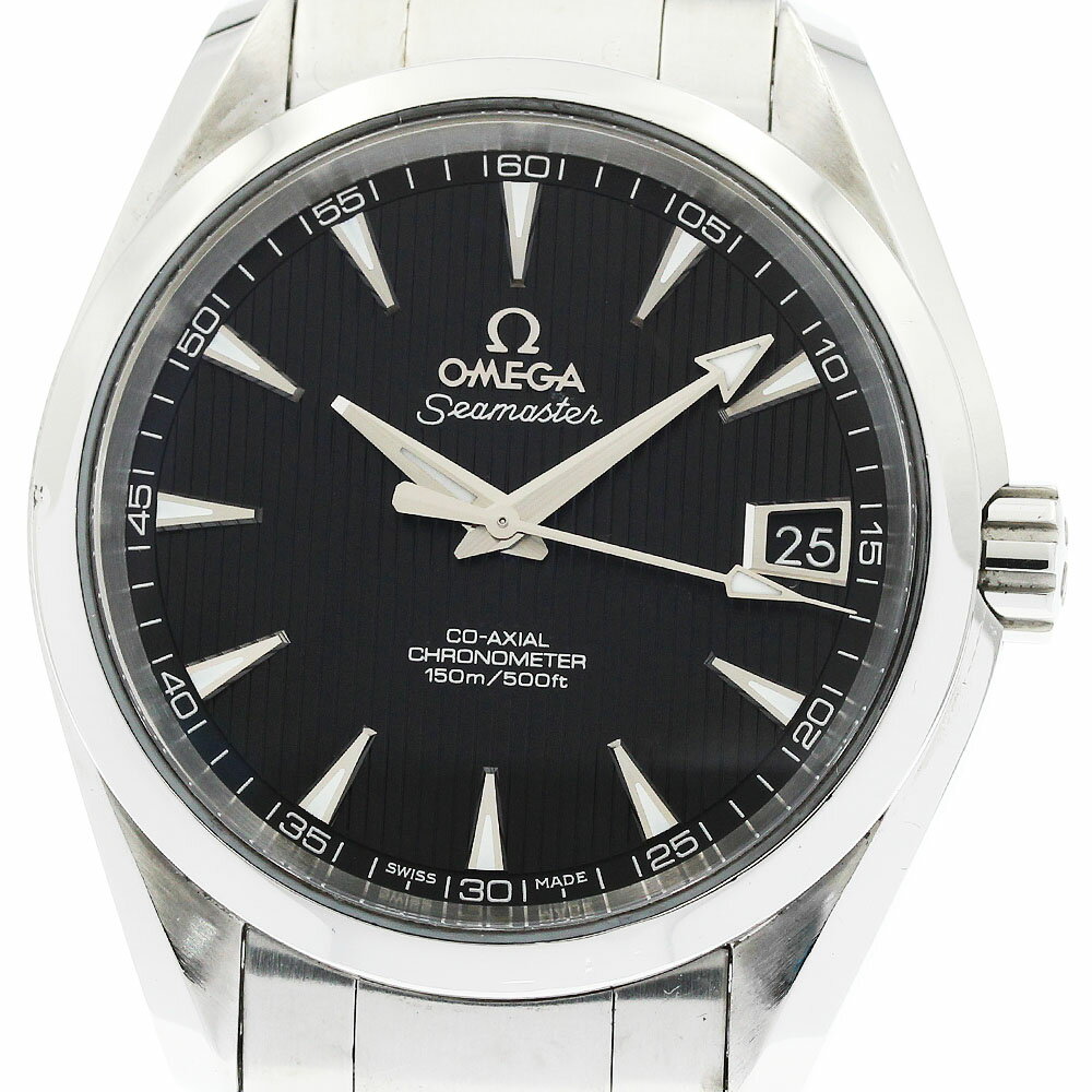 オメガ OMEGA 231.10.39.21.01.001 シーマスター アクアテラ デイト コーアクシャル 自動巻き メンズ 良品 保証書付き_945209【中古】