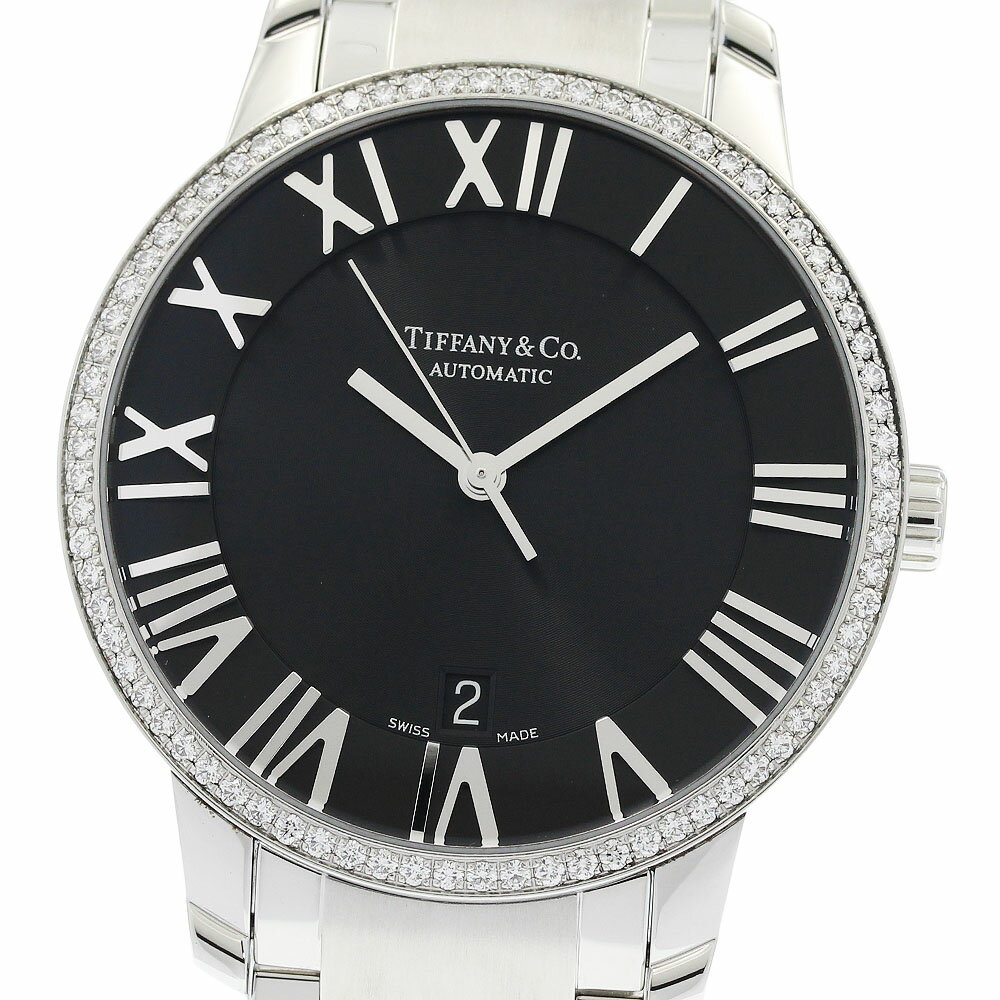 樂天商城 - ティファニー TIFFANY&Co. Z1801.68.10B10A00A アトラスドーム デイト ダイヤベゼル 自動巻き メンズ 美品 保証書付き_948658【中古】