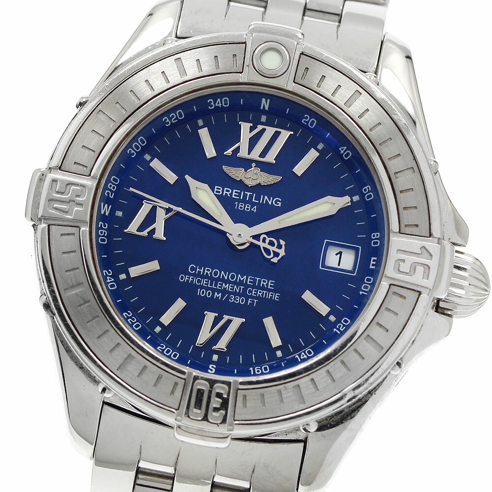 ブライトリング BREITLING A71365 コックピットレディー デイト クォーツ レディース 保証書付き_949050【中古】