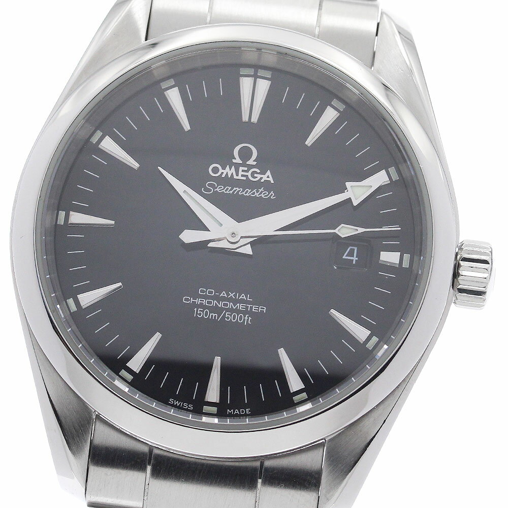 オメガ OMEGA 2503.50 シーマスター アクアテラ コーアクシャル デイト 自動巻き メン ...