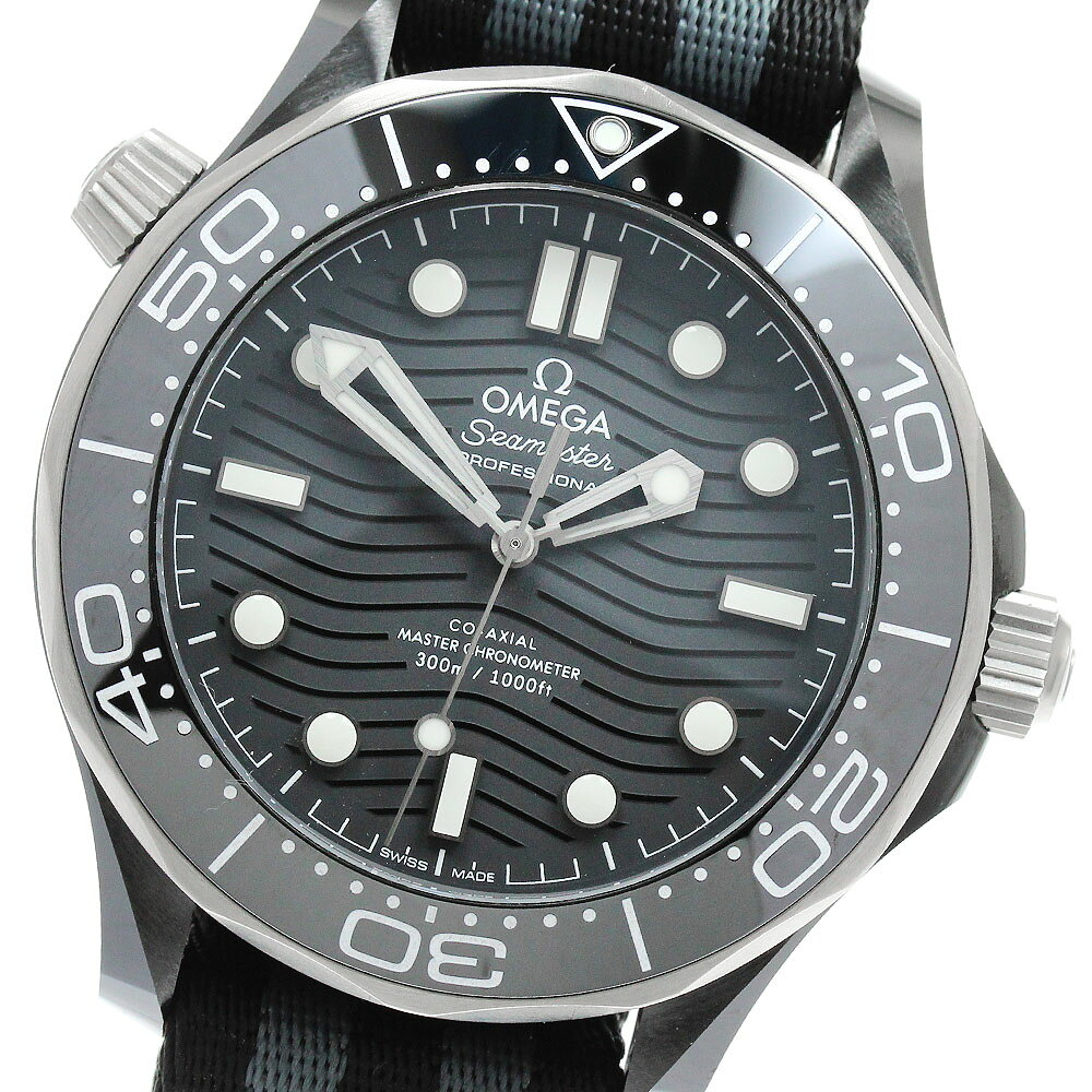 オメガ OMEGA 210.92.44.20.01.002 シーマスター ダイバー 300M 自動巻き メンズ 美品 保証書付き_952758【中古】