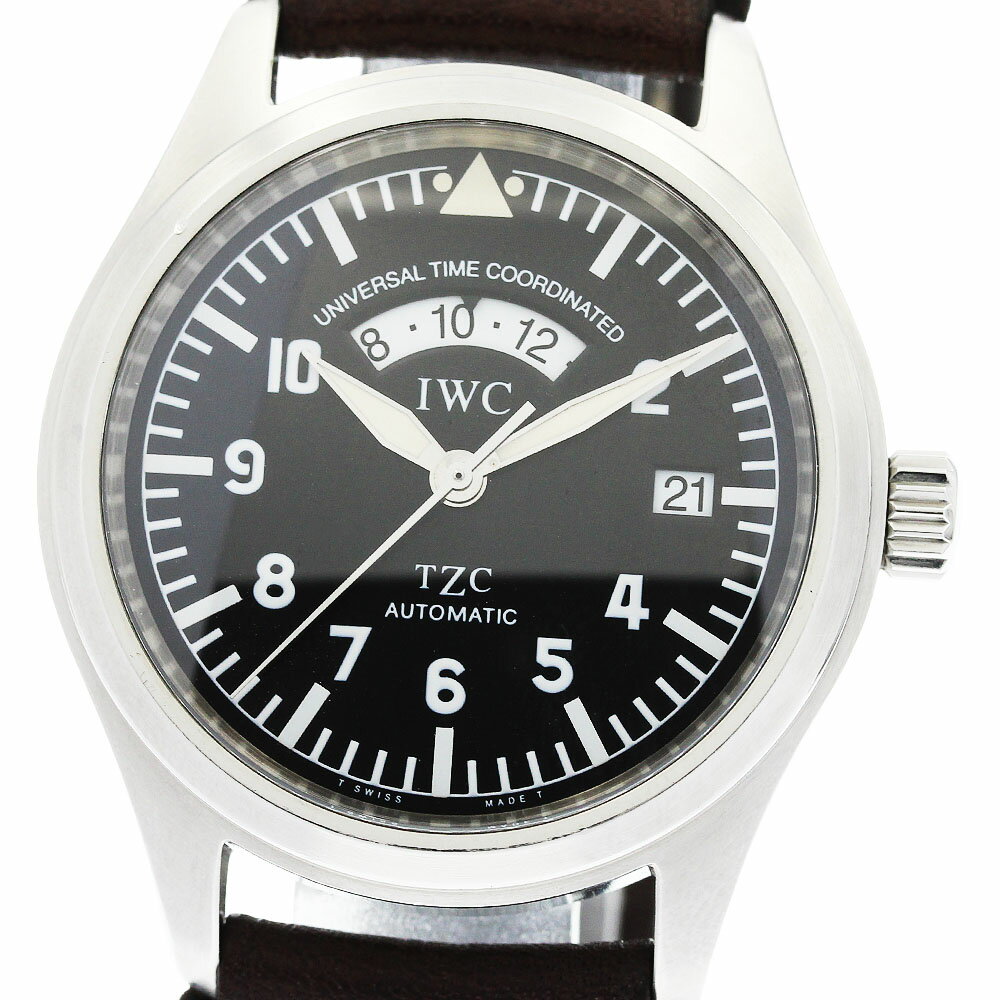 IWC IWC SCHAFFHAUSEN IW325101 フリーガー UTC デイト 自動巻き メンズ 保証書付き_953537【中古】