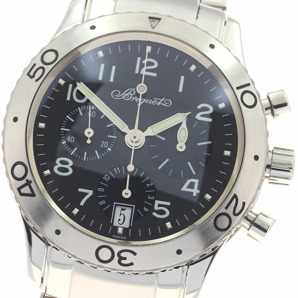 ブレゲ Breguet 3820 トランスアトランティック クロノグラフ 自動巻き メンズ 箱付き_942205【中古】