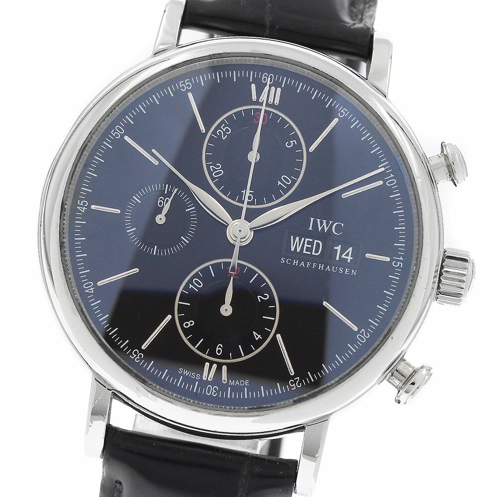 Other - IWC IWC SCHAFFHAUSEN IW391002 ポートフィノ クロノグラフ デイデイト 自動巻き メンズ _942688【中古】