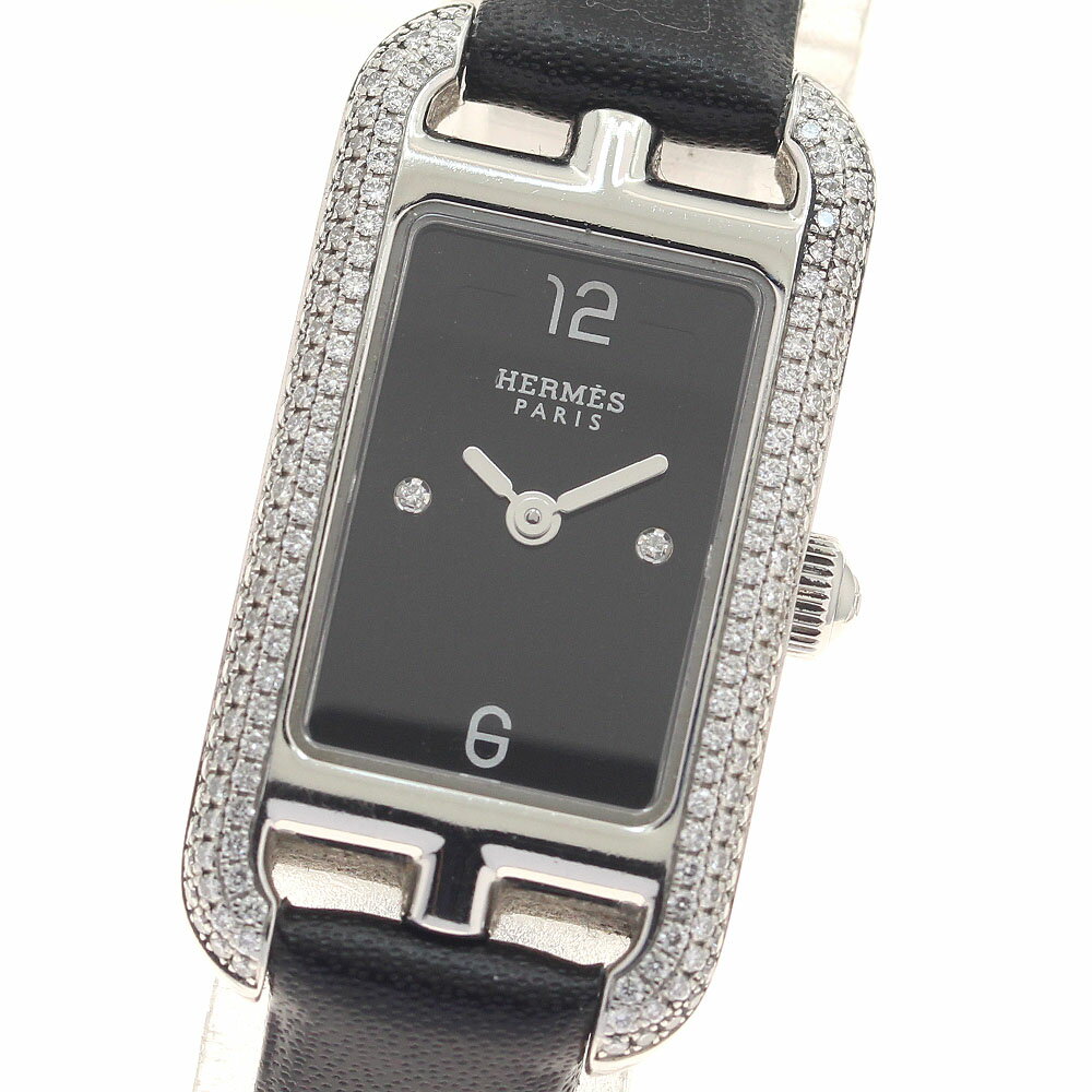 エルメス HERMES NA2.130 ナンタケット サイドダイヤ 2P クォーツ レディース _947212【中古】