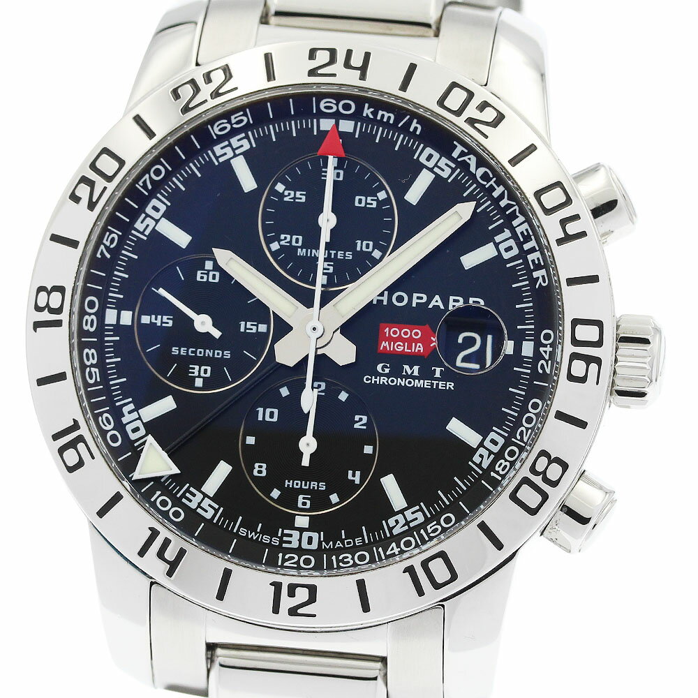 ショパール Chopard 16/8992-3003 ミッレミリア GMT クロノグラフ 自動巻き メンズ 良品 _949625【中古】