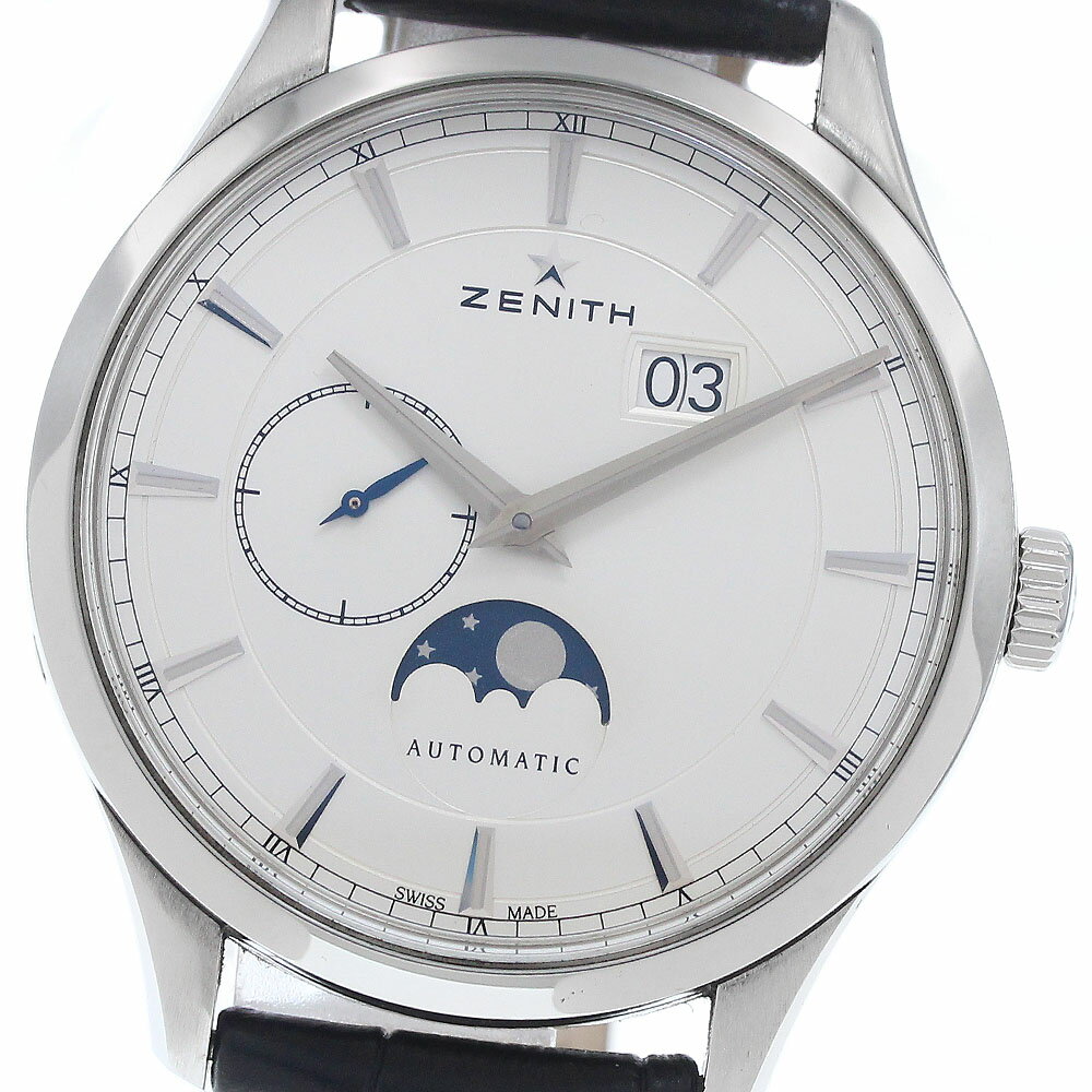 樂天商城 - ゼニス ZENITH 03.2143.691 キャプテン ムーンフェイズ 自動巻き メンズ 保証書付き_950674【中古】