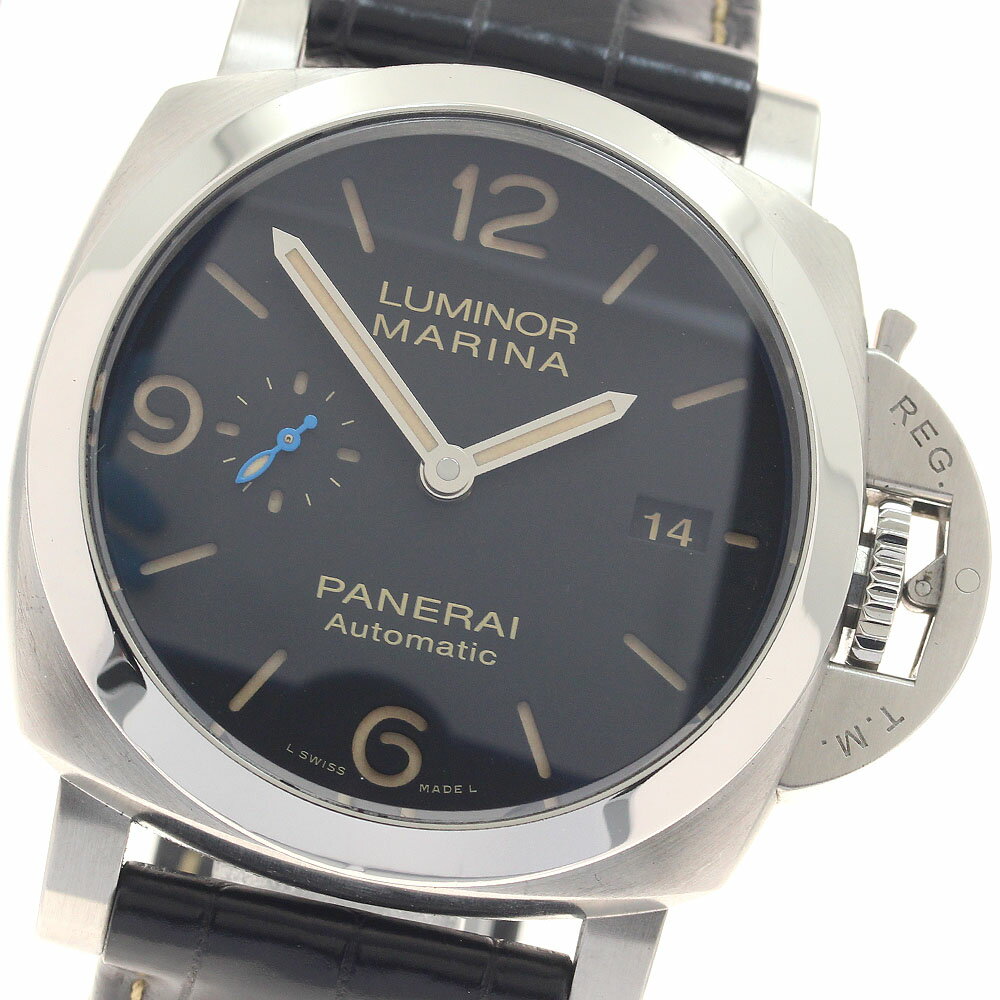 パネライ PANERAI PAM01312 ルミノール マリーナ 1950 3DAYS アッチャイオ デイト 自動巻き メンズ 良品 _951103【中古】