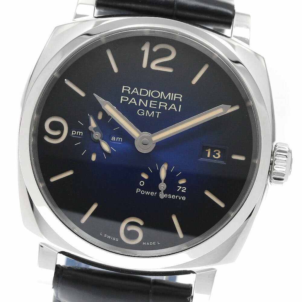 パネライ PANERAI PAM00946 ラジオミール 1940 3デイズ GMT パワーリザーブ ブティック限定モデル 自動巻き メンズ 良品 保証書付き_951868【中古】