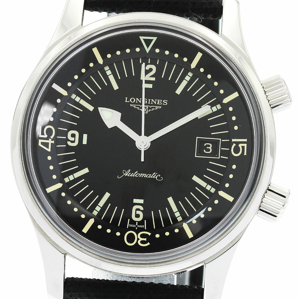 ロンジン LONGINES L3.774.4.50.0 レジェンドダイバー デイト 自動巻き メンズ 箱・保証書付き_952022【中古】