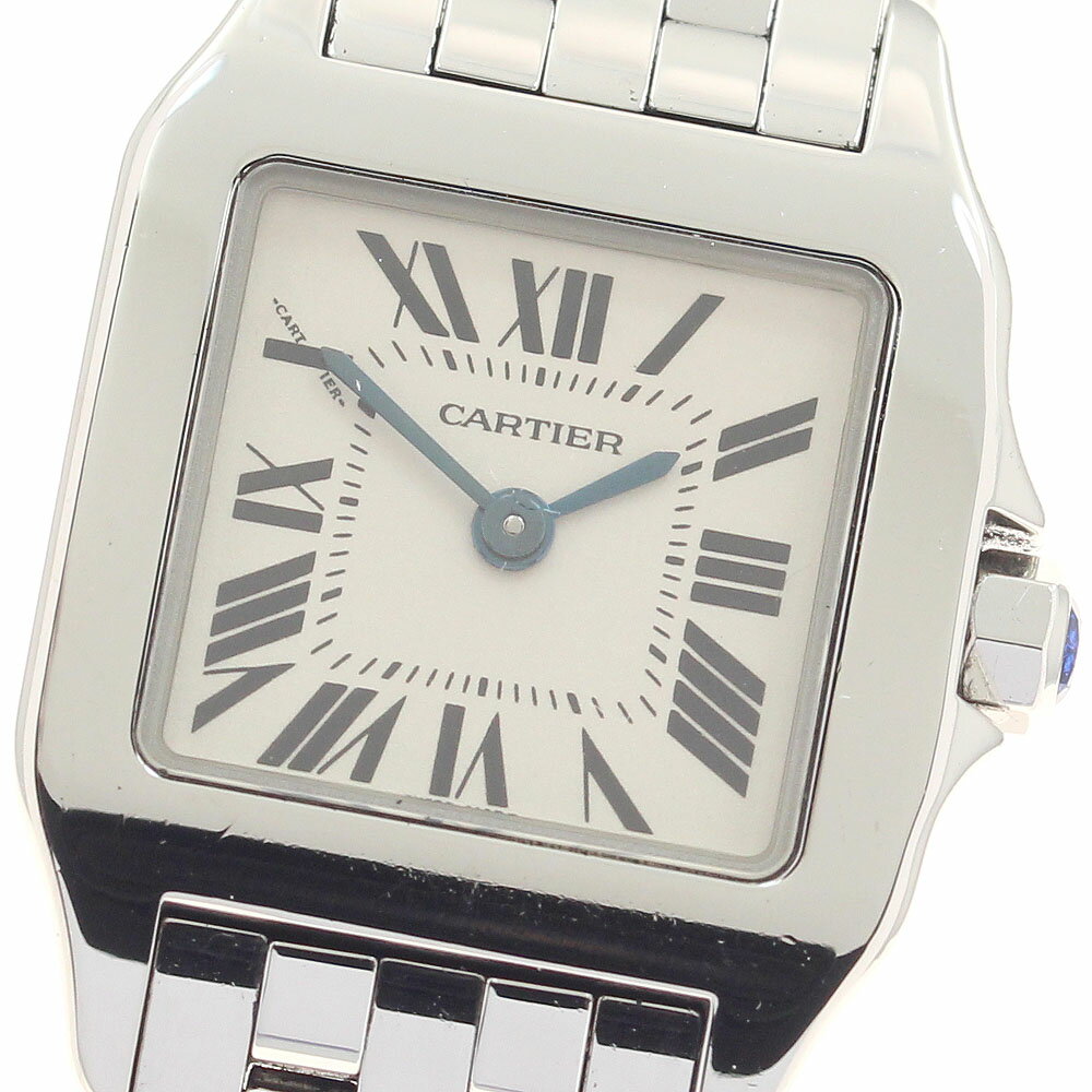 カルティエ CARTIER W25064Z5 サントスドゥモワゼル SM クォーツ レディース 箱付き_952314【中古】