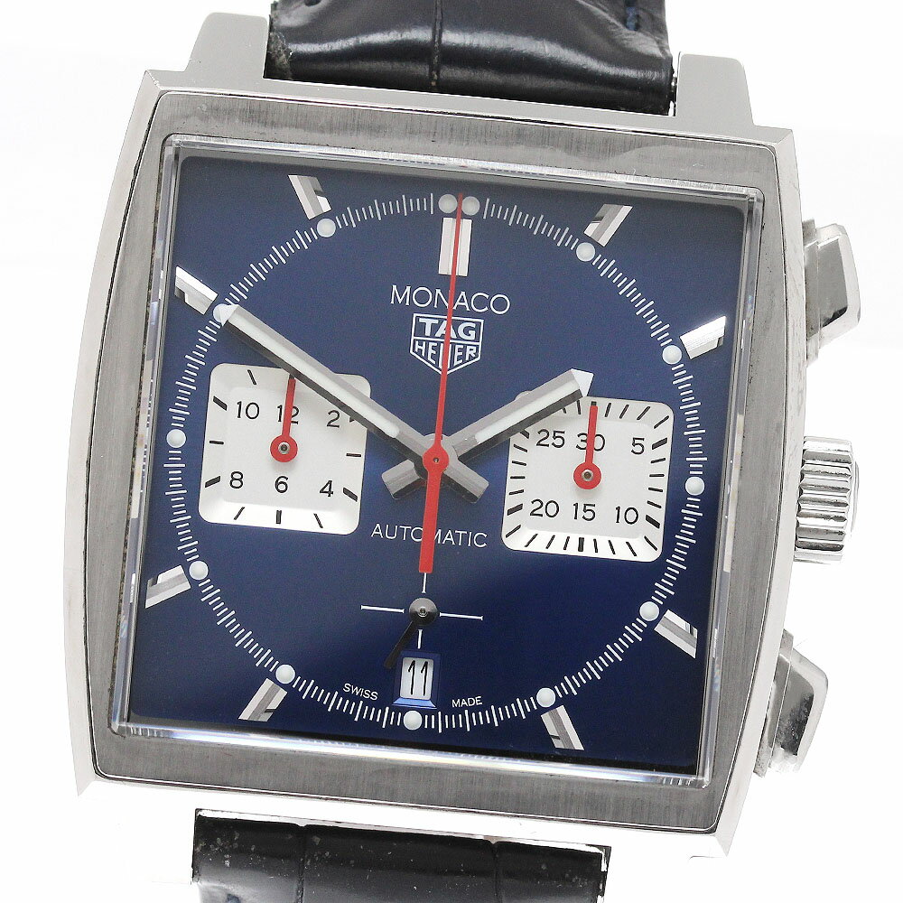 タグホイヤー TAG HEUER CBL2111-0 モナコ クロノグラフ デイト 自動巻き メンズ _952391【中古】