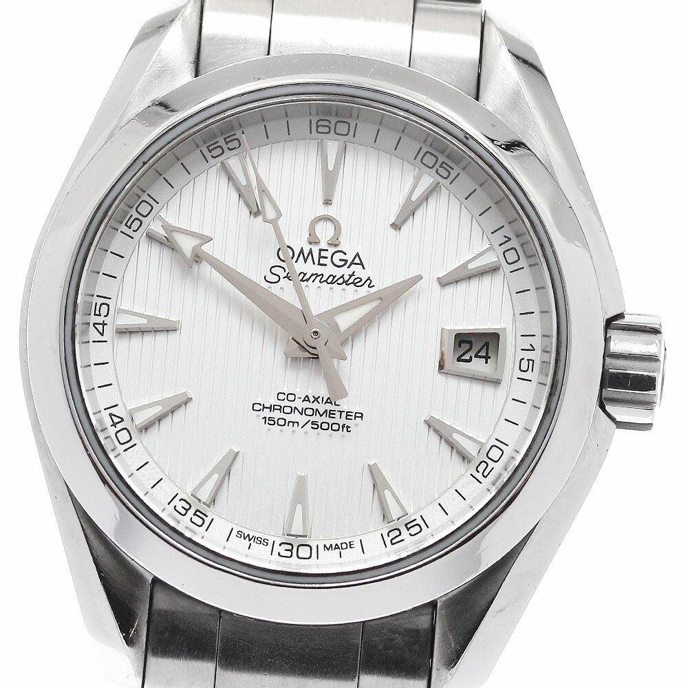 オメガ OMEGA 231.10.30.20.02.001 シーマスター アクアテラ デイト 自動巻き レディース _950681【中古】