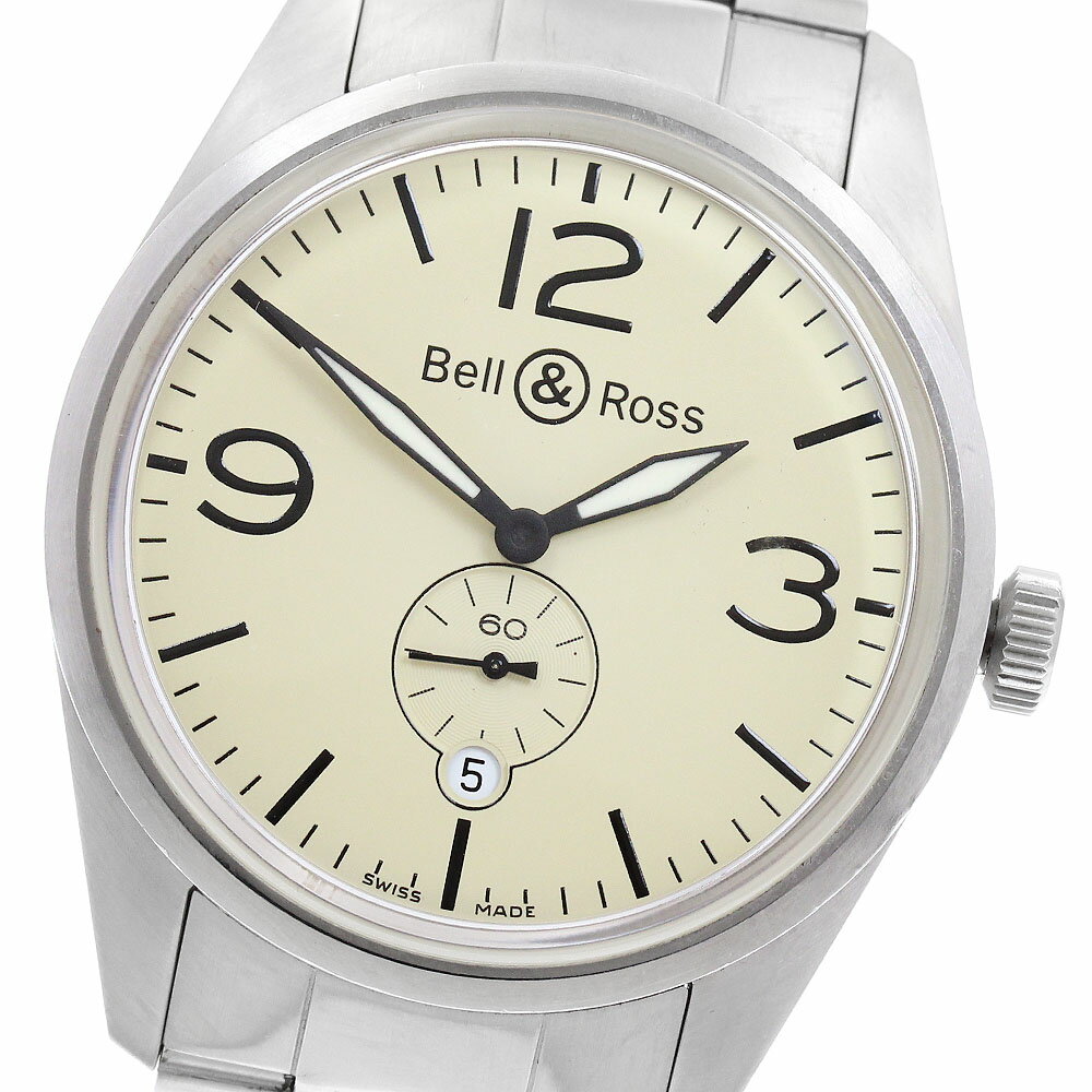 ベル＆ロス Bell＆Ross BR123-95-SS ヴィンテージ スモールセコンド 自動巻き メンズ 保証書付き_952041【中古】