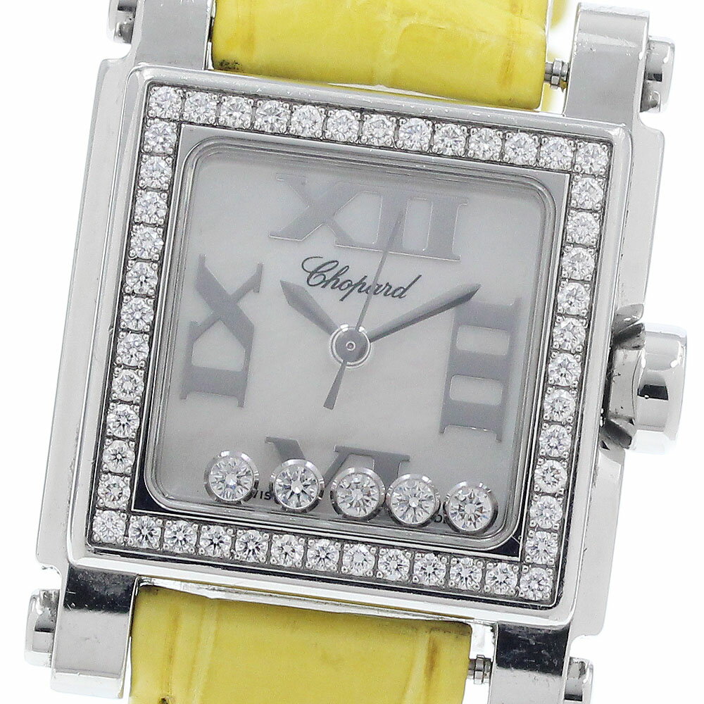 樂天商城 - ショパール Chopard 8516 ハッピースポーツ ダイヤベゼル 5Pダイヤ クォーツ レディース _952061【中古】