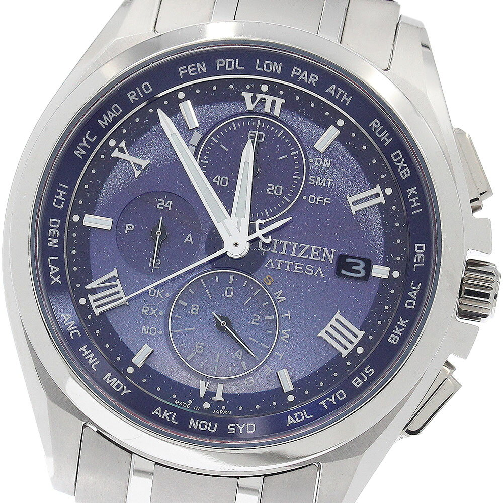 シチズン CITIZEN AT8240-66L/H800-A1CDW06 アテッサ DEAR Collection 世界限定1,700本 ソーラー電波 メンズ 良品 _952101【中古】