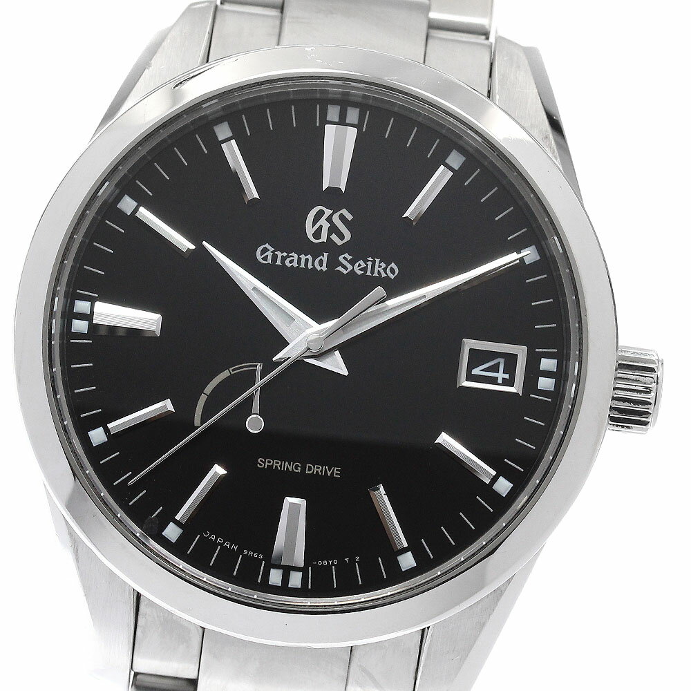 セイコー SEIKO SBGA101/9R65-0BM0 グランドセイコー パワーリザーブ デイト スプリングドライブ メンズ _952133【中古】
