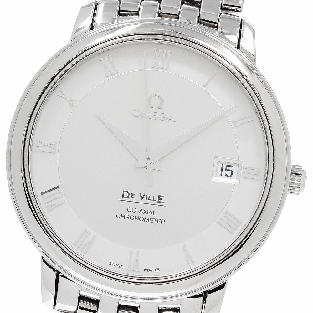 DeVille - オメガ OMEGA 4574.31 デビル プレステージ コーアクシャル 自動巻き メンズ 美品 保証書付き_952795【中古】