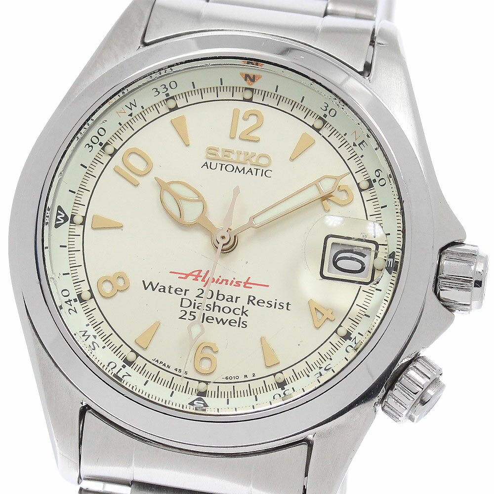 樂天商城 - セイコー SEIKO 4S15-6000/SCVF007 アルピニスト デイト 自動巻き メンズ 保証書付き_943571【中古】