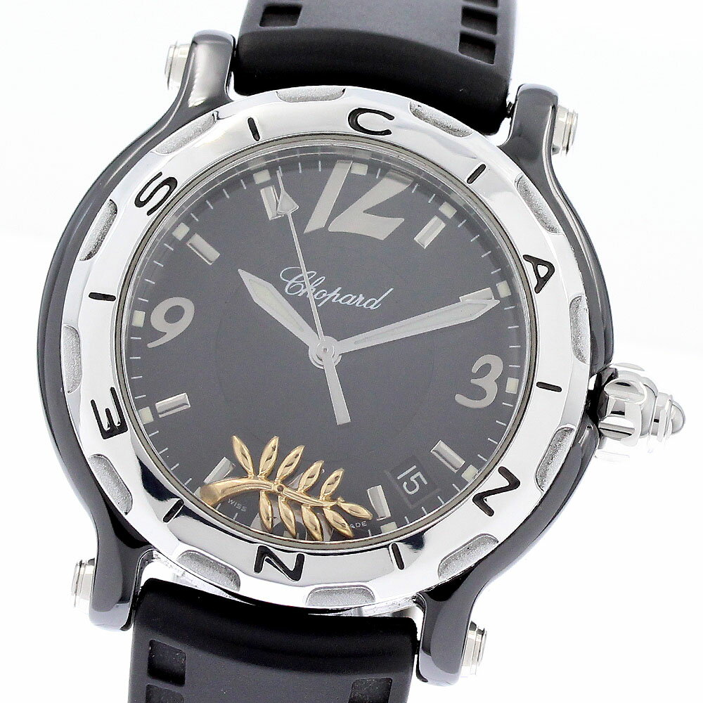 ショパール Chopard 25/8507 ハッピースポーツ ハッピーパルム 1000本限定 クォーツ メンズ 良品 _949677【中古】