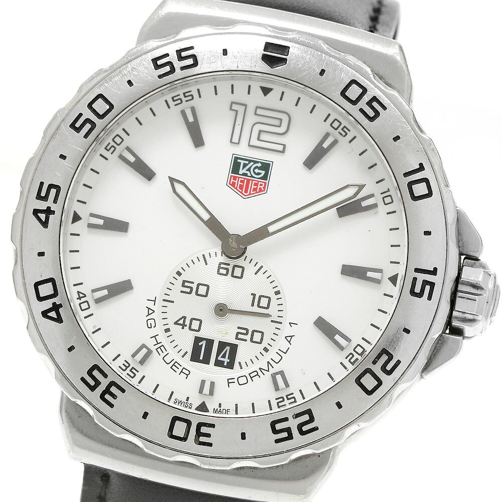 タグホイヤー TAG HEUER WAU1113 フォーミュラ1 ビッグデイト スモールセコンド クォーツ メンズ _951194【中古】