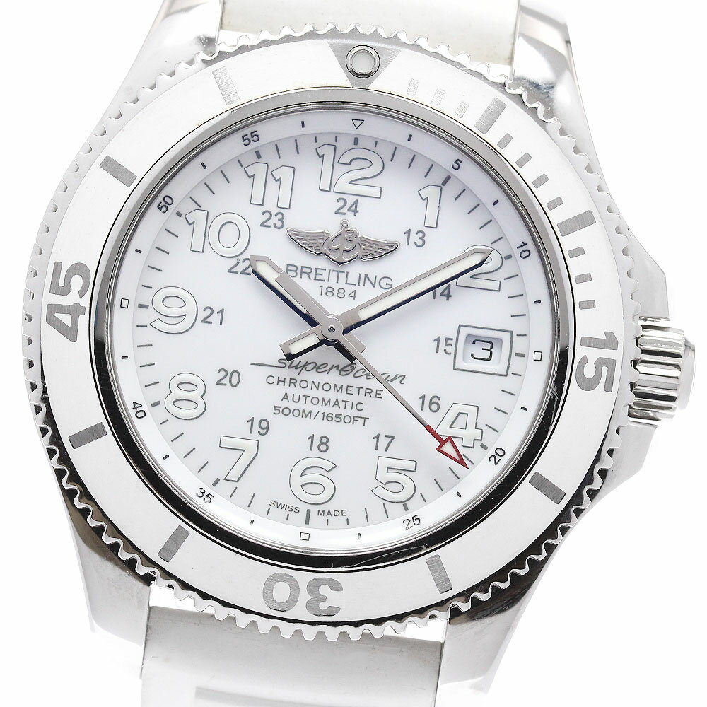 ブライトリング BREITLING A17365 スーパーオーシャン2 42 デイト 自動巻き メンズ 良品 箱・保証書付き_951983【中古】