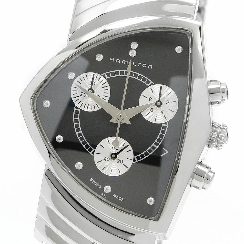 ハミルトン HAMILTON H244121 ベンチュラ デイト クロノグラフ クォーツ メンズ _952499【中古】