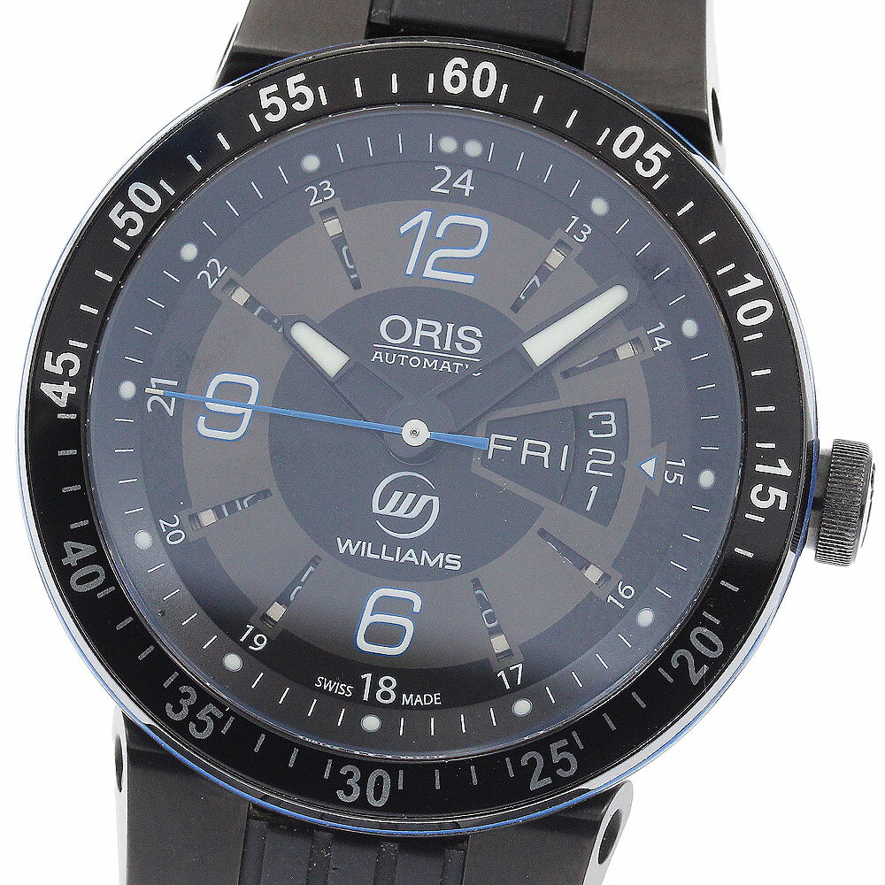 オリス ORIS 01 735 7634 4765-07 4 24 44BNE ウィリアムズ F1チーム デイデイト 自動巻き メンズ 保証書付き_953412【中古】