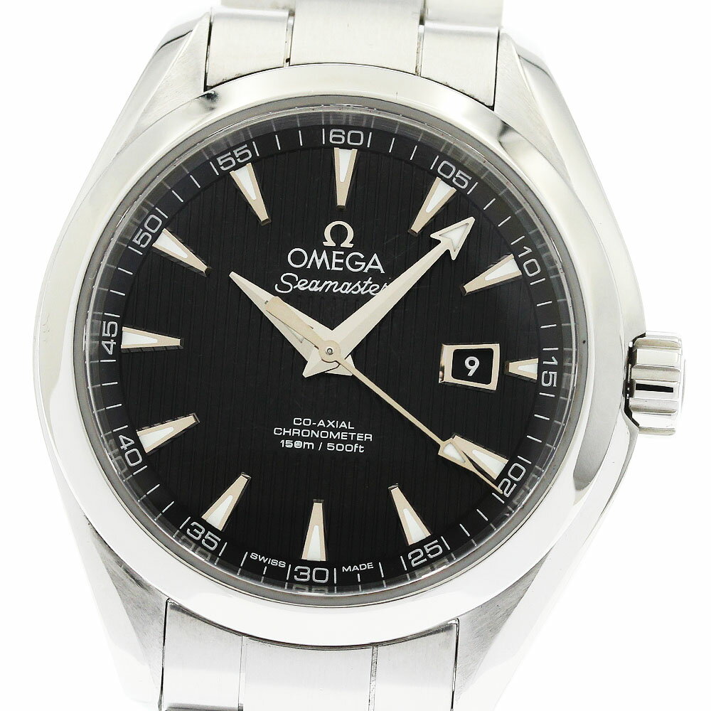 オメガ OMEGA 231.10.34.20.01.001 シーマスター アクアテラ デイト 自動巻き レディース 良品 _953580【中古】