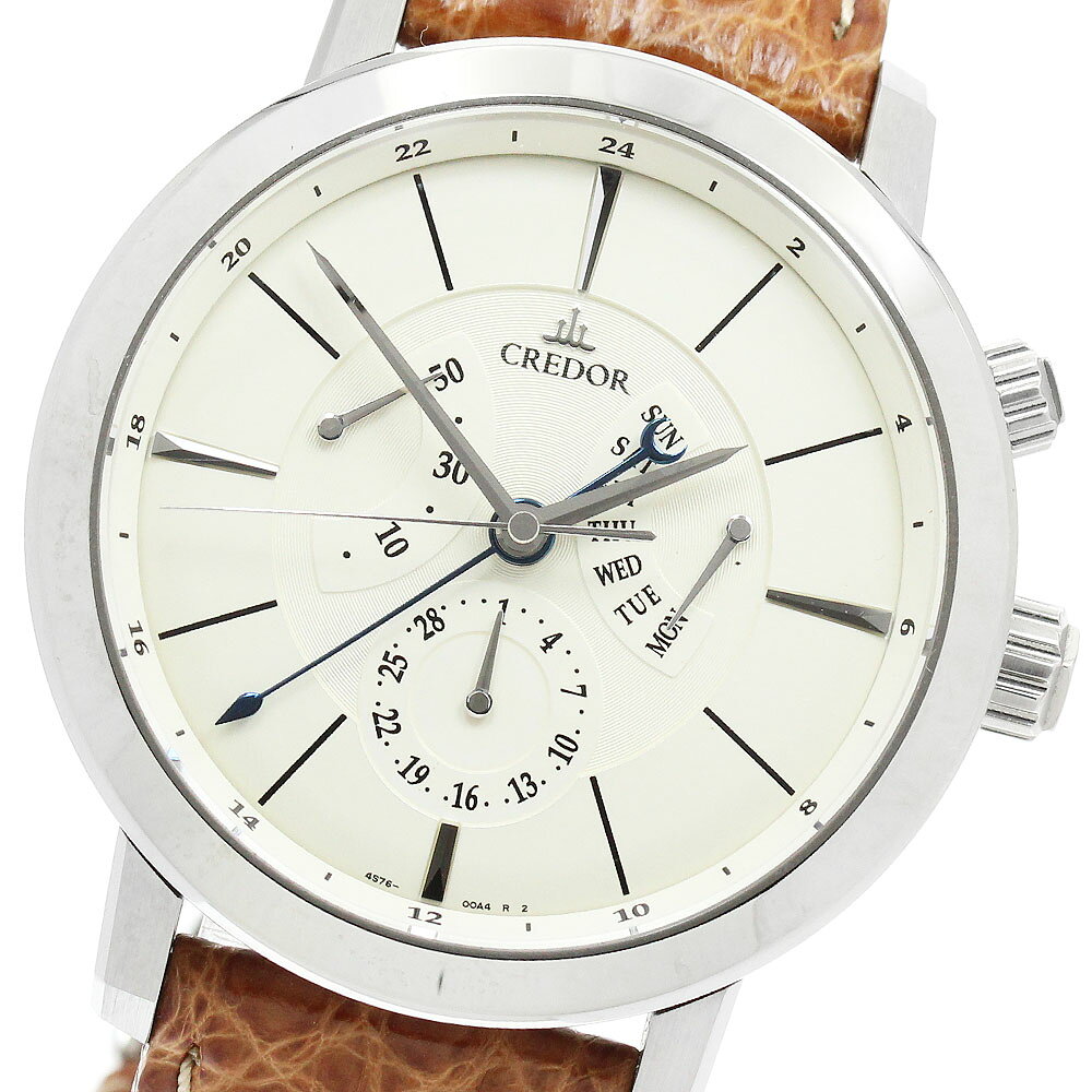 セイコー SEIKO GCBT997/4S76-00A0 クレドール ノード デイデイト レトログラード パワーリザーブ GMT 自動巻き メンズ _954247【中古】