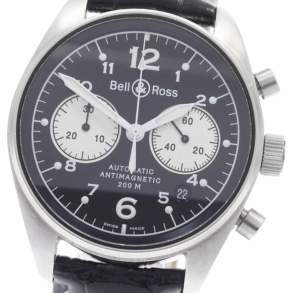 Other - ベル＆ロス Bell＆Ross 126.A ヴィンテージ デイト クロノグラフ 自動巻き メンズ 良品 _940254【中古】