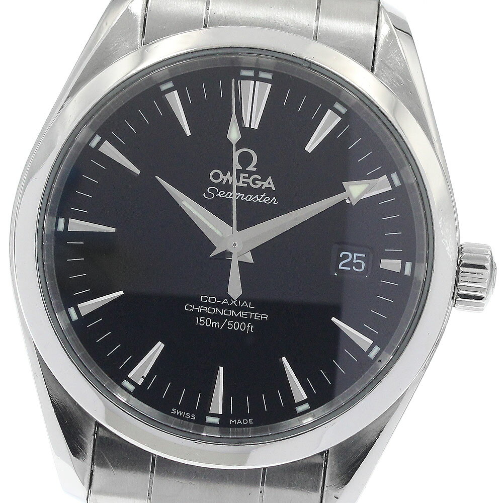 オメガ OMEGA 2503.50 シーマスター アクアテラ コーアクシャル デイト 自動巻き メンズ 保証書付き_943933【中古】
