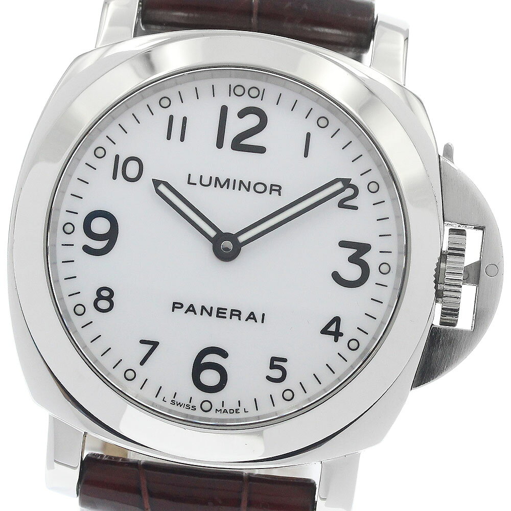 パネライ PANERAI PAM00114 ルミノール ベース 手巻き メンズ 箱・保証書付き_952562【中古】