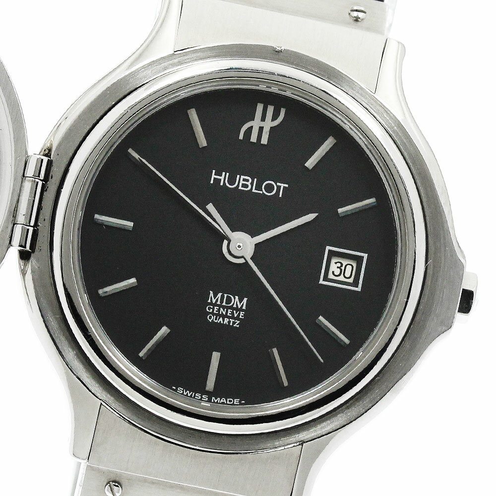 ウブロ HUBLOT S139.11.1 MDM クラシック ハンターケース デイト クォーツ レディース _952658【中古】