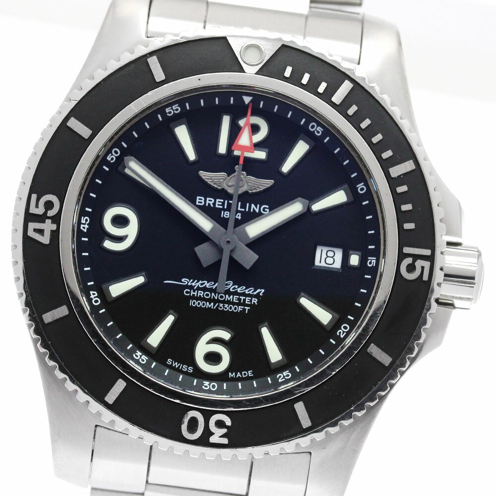 SWATCH - ブライトリング BREITLING A17367 スーパーオーシャン 44 デイト 自動巻き メンズ 保証書付き_952704【中古】