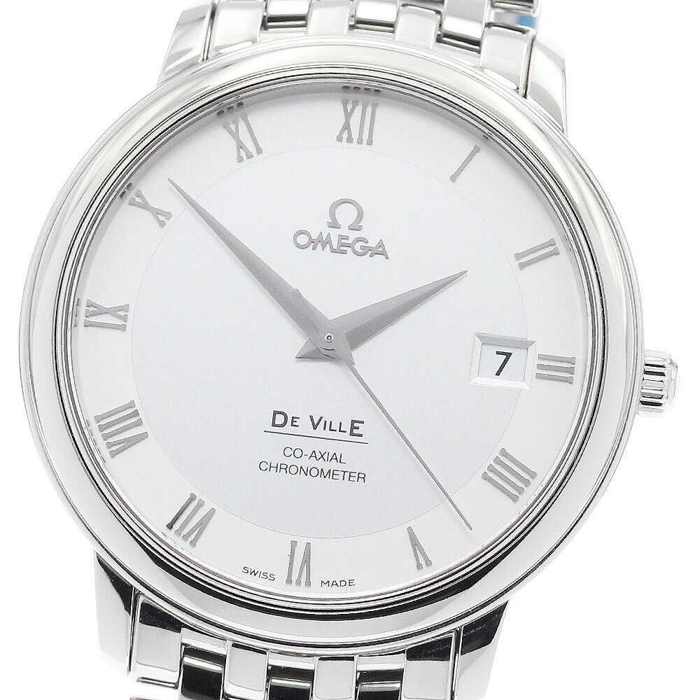 SWATCH - オメガ OMEGA 4574.31 デビル プレステージ コーアクシャル 自動巻き メンズ 美品 保証書付き_952796【中古】