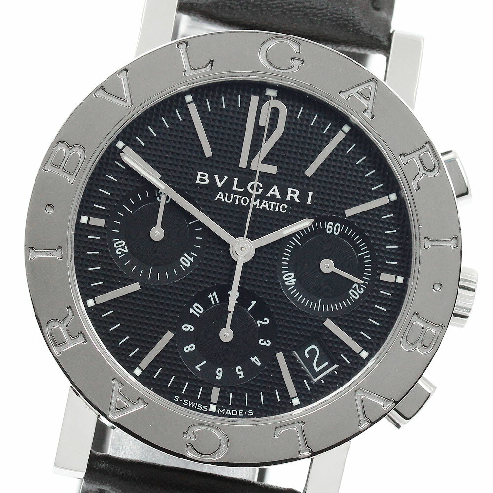 ブルガリ BVLGARI BB38SLCH ブルガリブルガリ デイト クロノグラフ 自動巻き メンズ _954063【中古】