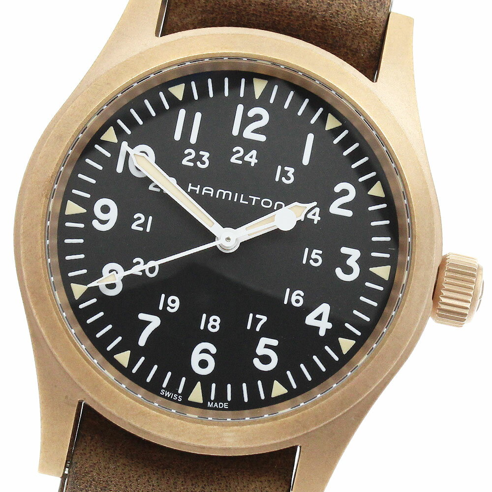 ハミルトン HAMILTON H694590 カーキフィールド メカニカル ブロンズ 手巻き メンズ 美品 箱・保証書付き_954302【中古】
