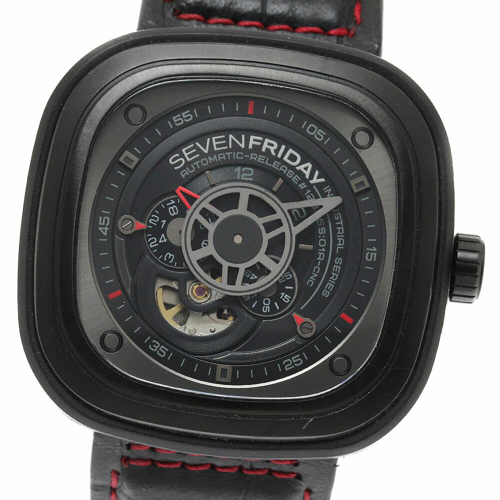 樂天商城 - ベルト訳あり セブンフライデー SEVENFRIDAY SF-P3/01 スモールセコンド 自動巻き メンズ _951649【中古】