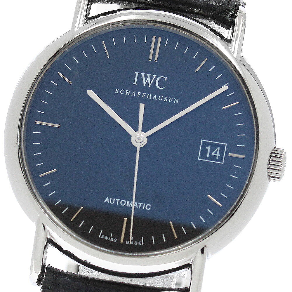 IWC SCHAFFHAUSEN IW353313 ポートフィノ デイト 自動巻き メンズ _952741【中古】